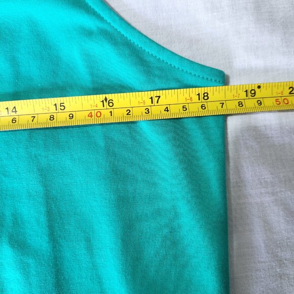 Nicole Miller Original Women's Top Tied Waist Size Medium Green Sleeveless New - Picture 6 of 10